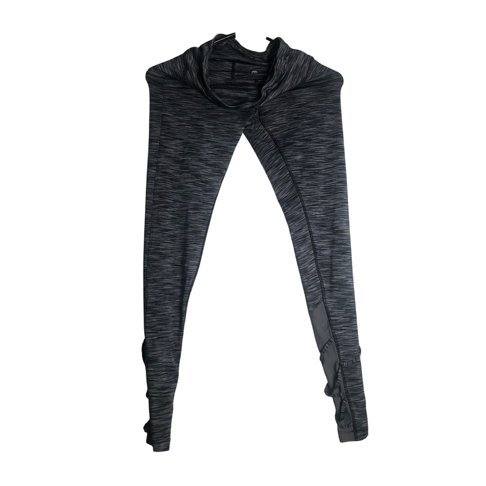 Champion Leggings Womens XS Gray Space Dye Mesh Lattice Ankle Activewear Pants